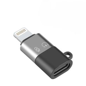 Otg USB C to Lighting Adapter for Connecting Receiver to iOS iPhone 14 13 12 11 Smartphone/PC/Mac Connector Wireless Microphone Receiver