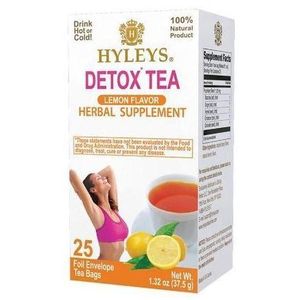 Hyleys Detox Tea For Cleanse With Lemon - 25 Tea Bags