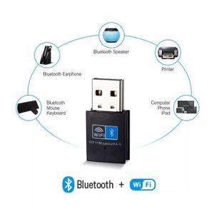 All-in-One High-Speed WiFi and Bluetooth Wireless adapter USB Dongle