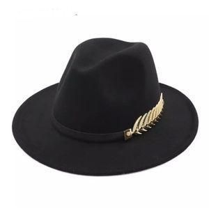 New Quality Unisex Wide Brim Black Fedora Hat For Men Cowboy, Panama Hat