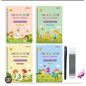 4-in-1 Magic Copybook C for Kids – Reusable Handwriting Practice Book Set