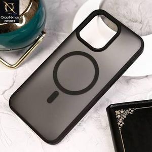 IPhone 13 pro max sleek View black Transparent Magsafe Magnetic Back Case