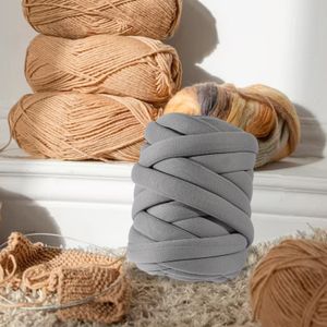 Super Chunky Wool Yarn Bulky Arm Knitting Wool Roving Crocheting Yarn for  Chunky Braided Knot Throw Blanket DIY, 0.55 lbs / 49 Yard, Light Gray 