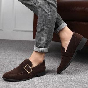 Men's Authentic Luxury Italian Suede Slip-on Loafers Shoe