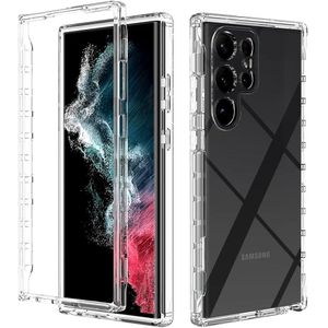 Samsung Galaxy S23 Ultra Transparent Shockproof TPU 360 Front And Back Case