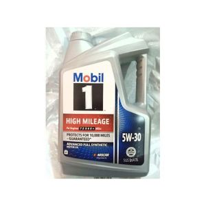 Mobil 1 5W-30 High Mileage Full Synthetic Motor Oil, 5Liter