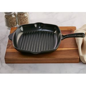Radiance 29cm Enamelled Black Grill Pan