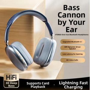 P9 Bluetooth Headphones   Bluetooth 5.0 Chip  ulti-Mode Playback – Supports Bluetooth  TF Card  AUX cable.  Stable Connection ong Battery Life