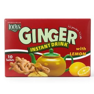Looys 100% Natural Ginger Instant Drink with Lemon 