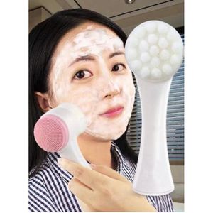 Double Sided Brush Facial Scrub Cleaner Beauty Care Massager For Acne