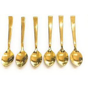 Gold Stainless Steel Spoon - 6Pcs SPOON ONLY