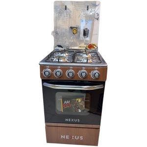 Nexus High quality Modern kitchen premium wooden 50x50 all gas 4 burner standing gas cooker with inbuilt oven