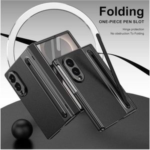 Samsung Fold 8 Phone Case & Pouch - High Quality Artificial Leather Case Designed, Featuring RFID Blocking, And Providing Shockproof & Camera Protection - ( Black )