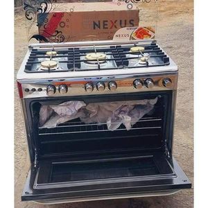 Home Nexus 90x60cm 5 Gas Burner Cooker With Gas Oven And Grill - Auto Ignition