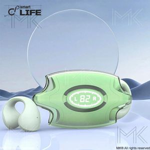 Amazing ® New E88 Wireless Bone Conduction Headphones LED Bluetooth Earphones Waterproof Sports Earbuds Earring Ear Hook With Mic Headset