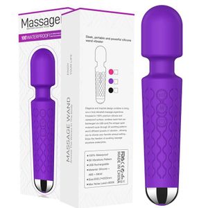 20 Mode Powerful Rechargeable Magic Wand For Woman 