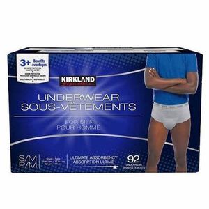 KIRKLAND Signature  Adult Underwear/ Diapers For Men Small/medium ( 92Count)