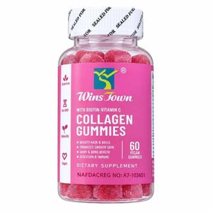 Winstown Collagen Gummies with Biotin & Vitamin C, 60 Vegan Gummies (NAFDAC A7-103601)