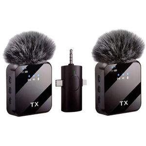 TX Wireless Vlogging Lavalier Microphone - Plug and Play Noise Cancellation - Iphone/Andriod Mic