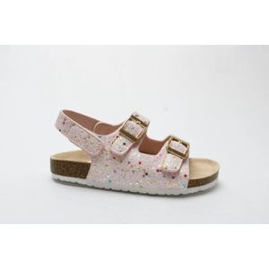 LITTLE STRIDES Princess Double Buckles Birken Sandal -Pink.