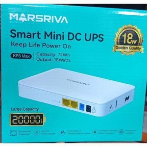 Marsriva KP6 MAX 20000mah Smart Mini Router DC UPS 18 Watt Battery/Energy