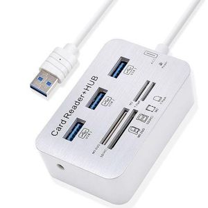  5 In 1 Card Reader USB HUB 3.0 
