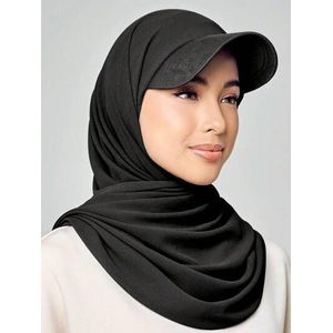 Jersey Scarf with Face Cap Instant Hijab 