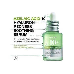 Anua Azelaic Acid 10 Hyaluron Redness Soothing Serum for Redness Care, Hydration & Skin Smoothing 30ml