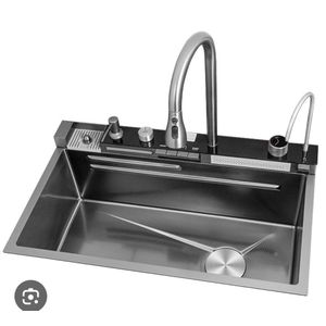 Premium Multifunctional Stainless Steel Kitchen Sink with Smart Faucet System