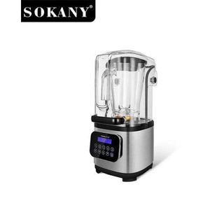 Sokany Noiseless Commercial Blender- Sound Proof Heavy Duty Digital Professional Blende