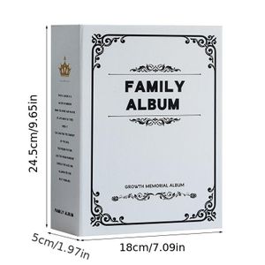 6-inch photo album with 200 insert pages, laminated photo storage album