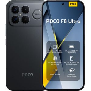 Poco F8 Ultra 5G - 6.9" (512GB ROM / 16GB RAM) Dual SIM - 6500mAh - Black