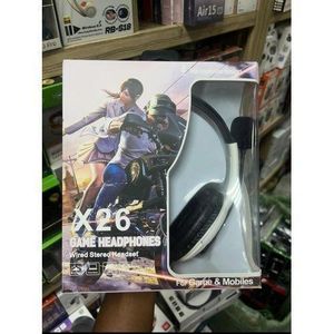 Wired Headphones with Microphone ( X26 ) - Compatible with Gaming Console &DJ. Anime, Cartoon, Movie, TV Series, Video Game Themed, Multimedia Audio, Stylish Gaming Gear, Gaming Headset, Headphones