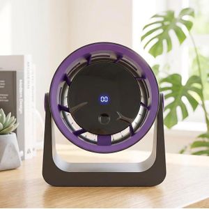 USB Rechargeable Desk Fan, Quiet Mini Table Fan with Adjustable Wind Speed, Portable Fan for Office & Bedroom