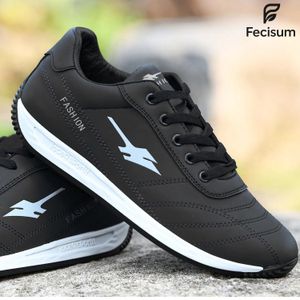 Fecisum 2025 Mens fashionable casual shoes Running Sneakers-Black