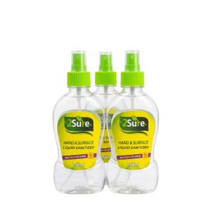 2Sure HAND & SURFACE Sanitizer (99.9% Effective) x 6 