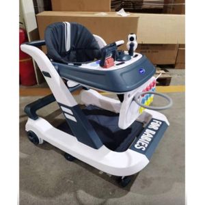 Baby Walker with Music Tray & Toys – Adjustable Infant Learning Walker