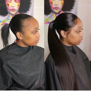 Ponytail Hair Wig - Black