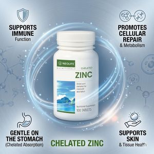 Wellness Chelated Zinc - 100 Tablets (Single)