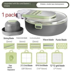 9-in-1 Vegetable Cutter – Dice, Shred & Slice