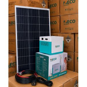 MECO 1.2kWh (300W) Portable Solar Generator + 200W Solar Panel Kit