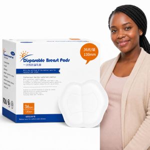 36 Piece Disposable Nursing Breast Pads, 130mm Soft Absorbent Breastfeeding Pads