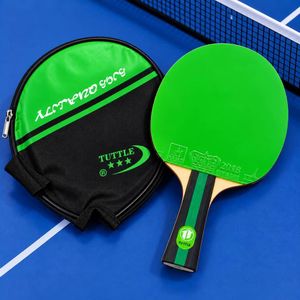 WEIGHTED SINGLE TABLE TENNIS BAT WITH PROTECTIVE CASE PROFESSIONAL PING PONG RACKET