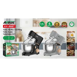 Avinas Heavy Duty Stand Mixer 8.8L