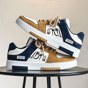 SUNDASELF Men's Sneakers Low Top Shoes Lace Up Multicolour Fashionable, breathable and anti-slip casual sports shoes