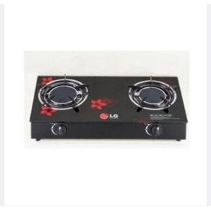 LG LG, Infrared Glass Tabletop Gas Stove Two Burner