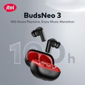 itel Buds Neo 3 Super Bass ENC BT 5.3 Earbuds - 100 Hours On - Black