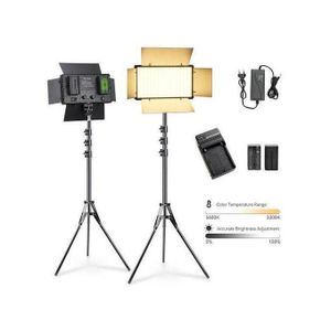 LED 800 - PROFESSIONAL PHOTO & VIDEO LIGHT KIT VARICOLOR With tripod stand