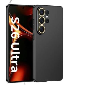 Samsung Galaxy S26 Ultra 5G Solid Minimalist Slim Protective Matte Black Silicone Back Case