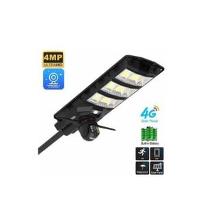 V380 4MP Ultra HD 4G Solar Street Light with PTZ Camera – Motion Sensor Waterproof Outdoor Security CCTV (No WiFi Needed) Wireless Outdoor PTZ Security Camera with Night Vision, Motion Detection, SIM Card & V380 Pro App